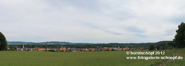 Blick v Waldrand auf Saas Richtung Norden 1pano